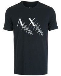 Armani Exchange Logo Print Cotton T Shirt