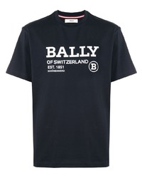 Bally Logo Print Crewneck T Shirt