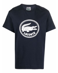 Lacoste Logo Print Organic Cotton T Shirt