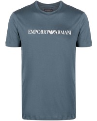 Ea7 Emporio Armani Logo Print Short Sleeve T Shirt