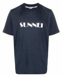 Sunnei Logo Print Short Sleeved T Shirt
