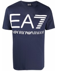 Ea7 Emporio Armani Logo Print T Shirt