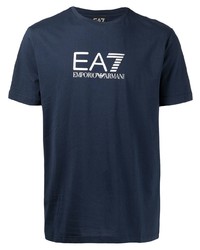 Ea7 Emporio Armani Logo Print T Shirt