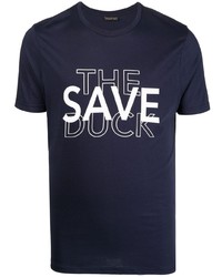 Save The Duck Logo Print T Shirt