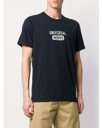 Universal Works Logo Printed T Shirt