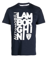 Lamborghini Logo Printed T Shirt