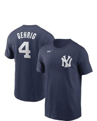 Nike Lou Gehrig Navy New York Yankees Cooperstown Collection Name Number T Shirt At Nordstrom