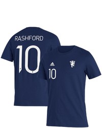 adidas Marcus Rashford Navy Manchester United Name Number Amplifier T Shirt