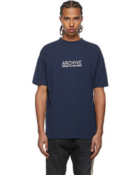 Palm Angels Navy Archive T Shirt
