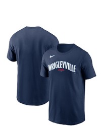 Nike Navy Chicago Cubs 2021 City Connect Wordmark T Shirt