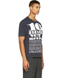 Kolor Navy Drab Tenth Anniversary Print T Shirt