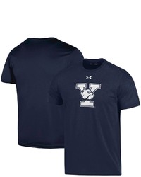 Under Armour Navy Yale Bulldogs School Logo Cotton T Shirt