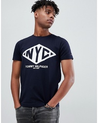 Tommy Hilfiger Nyc T Shirt In Navy