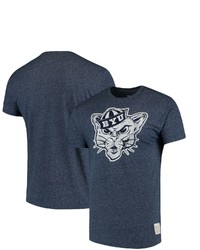 Retro Brand Original Navy Byu Cougars School Logo Mock Twist T Shirt In Heather Navy At Nordstrom