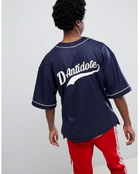 D-Antidote Oversized Baseball T Shirt With Logo