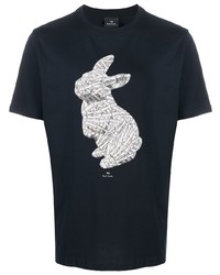 PS Paul Smith Rabbit Print T Shirt