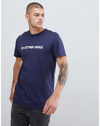G Star Raw Logo T Shirt Sartho In Blue