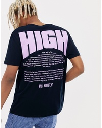 ASOS DESIGN Relaxed T Shirt With High Text Print