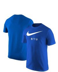 Nike Royal Byu Cougars Big Swoosh T Shirt
