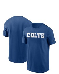 Nike Royal Indianapolis Colts Team Wordmark T Shirt At Nordstrom