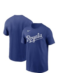 Nike Royal Kansas City Royals Team Wordmark T Shirt