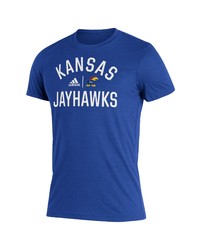 adidas Royal Kansas Jayhawks Sideline Locker Heritage T Shirt