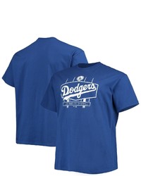 PROFILE Royal Los Angeles Dodgers Big Tall Hometown Collection Scoreboard T Shirt
