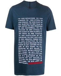 Rick Owens DRKSHDW Runway Print Oversized T Shirt
