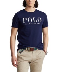 Polo Ralph Lauren Short Sleeve Cotton Graphic Tee In Cruise Navy At Nordstrom