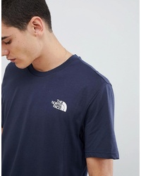 The North Face Simple Dome T Shirt In Navy