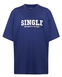 Vetements Single And Ready To Mingle T Shirt