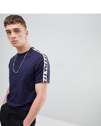 Fila T Shirt With Taping In Navy