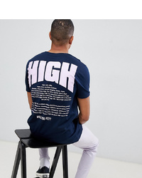 ASOS DESIGN Tall Relaxed T Shirt With High Text Print