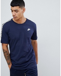 Nike Taping T Shirt In Navy Ar4915 451
