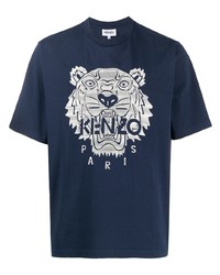 Kenzo Tiger Motif Short Sleeved T Shirt