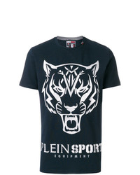 Plein Sport Tiger Motif T Shirt