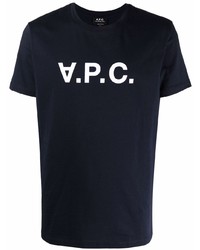 A.P.C. Vpc Logo Print Cotton T Shirt