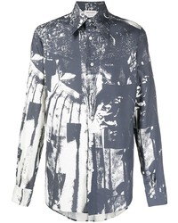 Alexander McQueen Abstract Print Button Up Shirt