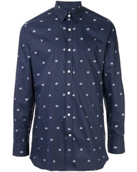 Gieves & Hawkes All Over Logo Print Shirt