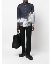 Alexander McQueen Cloud Print Long Sleeved Shirt