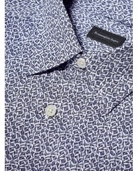 Ermenegildo Zegna Printed Long Sleeve Shirt