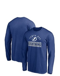 FANATICS Branded Blue Tampa Bay Lightning Team Arc Knockout Long Sleeve T Shirt At Nordstrom