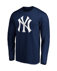 FANATICS Branded Navy New York Yankees Official Logo Long Sleeve T Shirt At Nordstrom