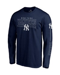 FANATICS Branded Navy New York Yankees Team Front Line Long Sleeve T Shirt At Nordstrom