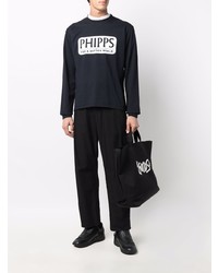 Phipps Logo Print Long Sleeve T Shirt