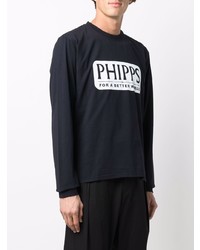 Phipps Logo Print Long Sleeve T Shirt