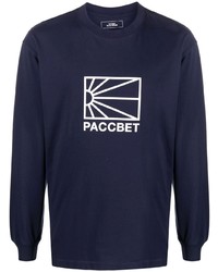 PACCBET Metallic Logo Long Sleeve T Shirt