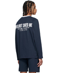 Helmut Lang Navy Cotton T Shirt