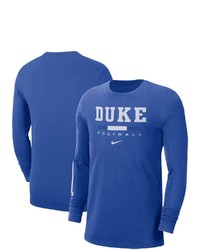 Nike Royal Duke Blue Devils Word Long Sleeve T Shirt At Nordstrom
