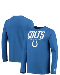 New Era Royal Indianapolis Colts Combine Authentic Split Line Long Sleeve T Shirt At Nordstrom